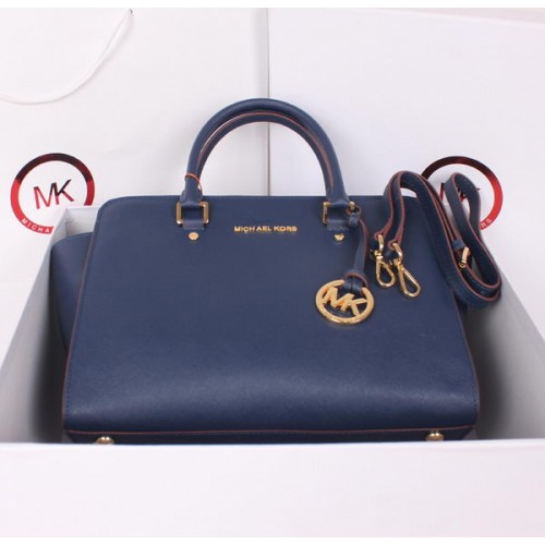 Michael Kors Selma Top-Zip Satchel Bag MK115 Königsblau