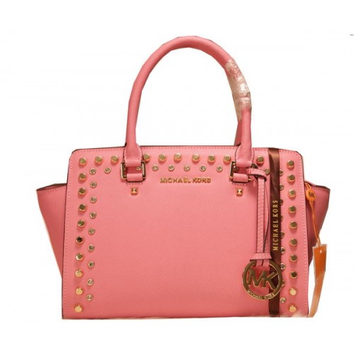 Michael Kors Selma Top-Zip Satchel Bag MK1887 Rosa