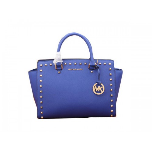 Michael Kors Selma Top-Zip Umhängetasche MK8002 Blau