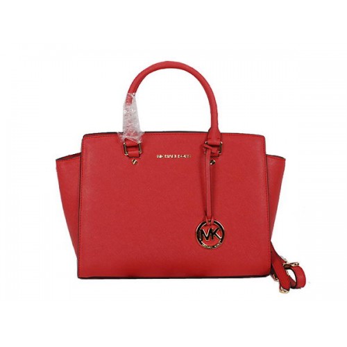 Michael Kors Selma Top-Zip Satchel Bag MK8700 Rot