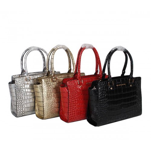 Michael Kors Selma Top-Zip Satchel Bag MK9558 Krokoleder