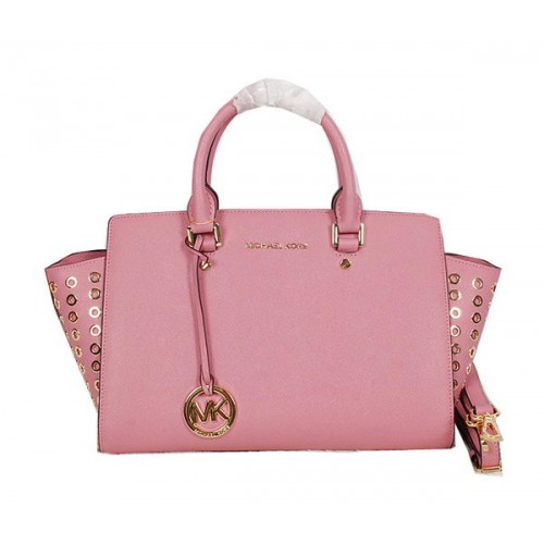 Michael Kors Selma Top-Zip Umhängetasche Original Leder MK8027 Rosa