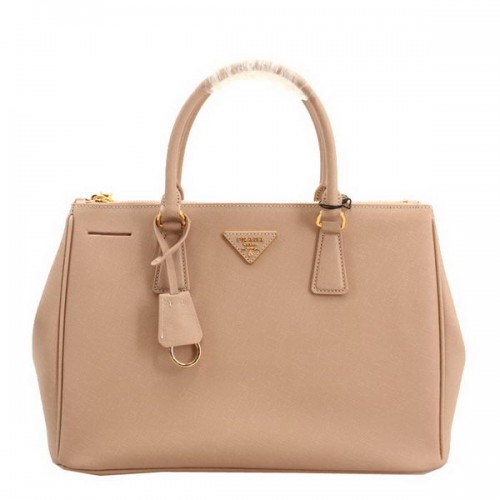 Prada BN2274 Saffiano Leder 33CM Einkaufstasche Apricot