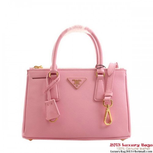 Prada BN2316 Rosa Saffiano Kalbsleder Kleine Tasche