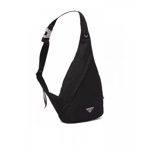 Prada Tasche aus gebürstetem Leder 2VH092 schwarz