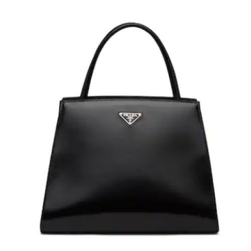 Prada Handtasche aus gebürstetem Leder 1BA321 schwarz