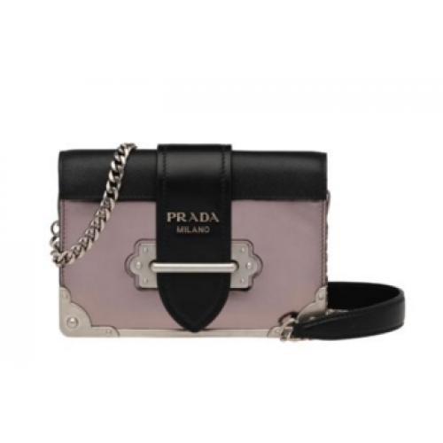 Prada Cahier Kalbsledertasche 1BH018 rosa