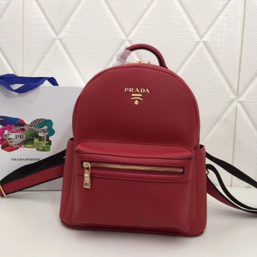 Prada Rucksack aus Kalbsleder 2819 rot