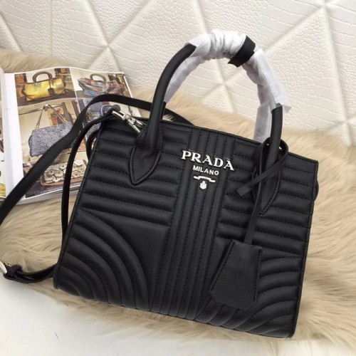 Prada Kalbsledertasche 1BA045 schwarz