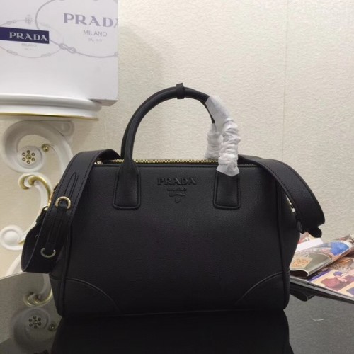 Prada Kalbsledertasche 1BA2019 schwarz