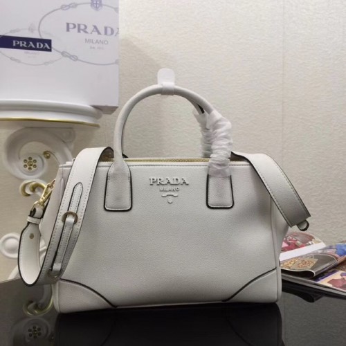 Prada Kalbsledertasche 1BA2019 weiß