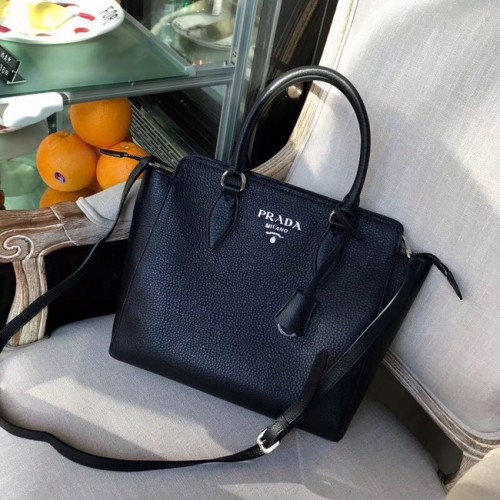 Prada Kalbsledertasche 1BH106 schwarz