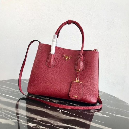 Prada Hirschledertasche 1BG008 rot