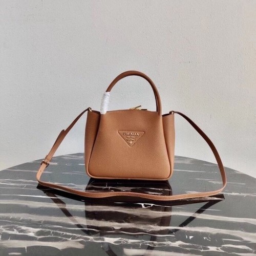 Prada Hirschleder Tasche Tote 1BC145 braun