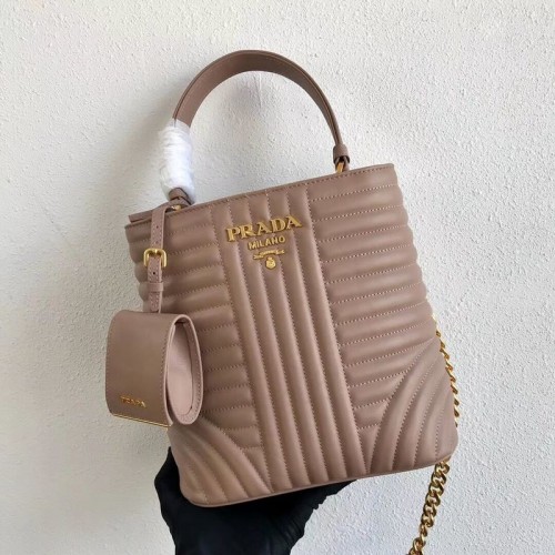 Prada Double Saffiano Original Kalbsledertasche 1BA212 Rosa