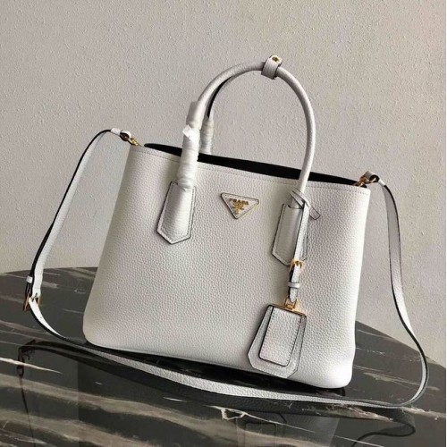 Prada Hirschledertasche 1BG008 1BG008 weiß