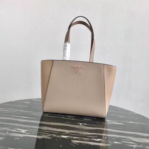 Prada Embleme Tasche aus Saffiano-Leder 1BG288 Apricot