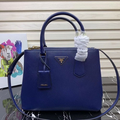 Prada Galleria Tasche aus Saffiano-Leder 1BA232 Blau
