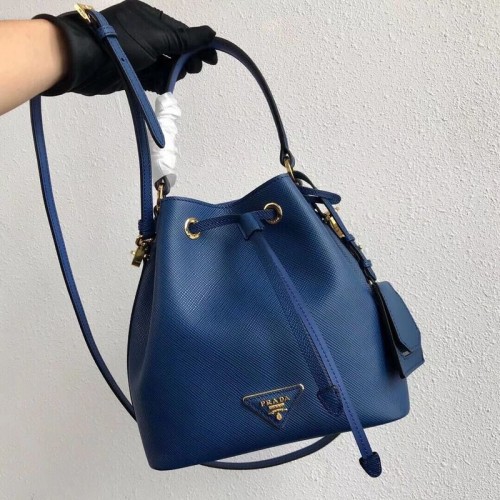 Prada Galleria Tasche aus Saffiano-Leder 1BE032 Blau