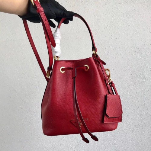 Prada Galleria Tasche aus Saffiano-Leder 1BE032 Rot