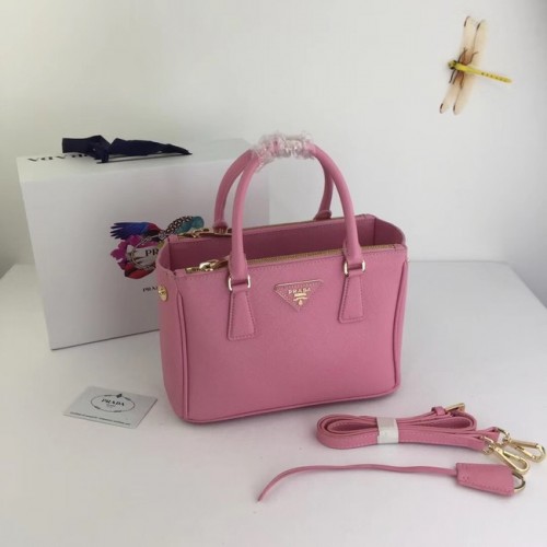 Prada Galleria Kleine Tasche aus Saffiano-Leder BN2316 rosa