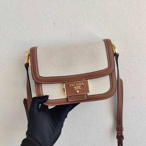 Prada Nappaleder Umhängetasche 1AD257 braun