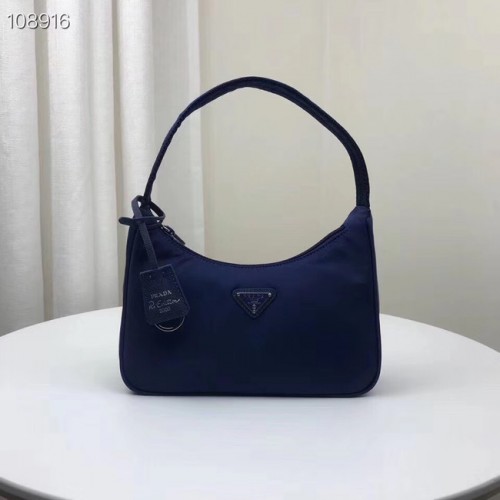 Prada Re-Edition 2000 Nylon-Minitasche 1NE515 blau
