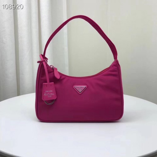 Prada Re-Edition 2000 Nylon-Minitasche 1NE515 Rose
