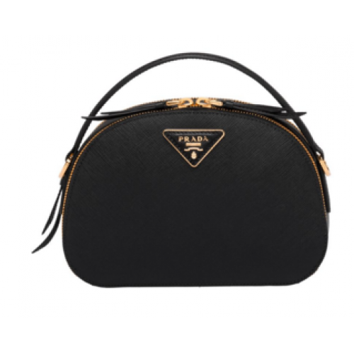 Prada Odette Tasche aus Saffiano-Leder 1BH123 schwarz
