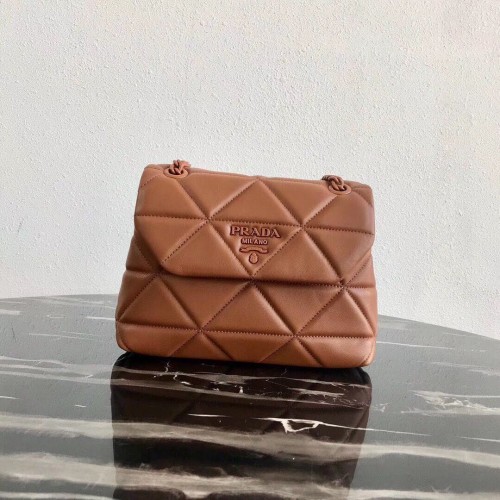 Kleine Prada Spectrum Umhängetasche 1BD233 Braun