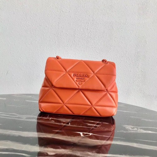 Kleine Prada Spectrum Umhängetasche 1BD233 Orange