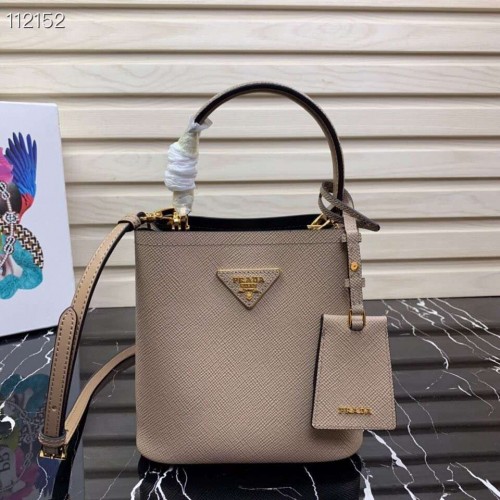 Prada Panier kleine Original Saffiano Tasche 1BA217 Apricot