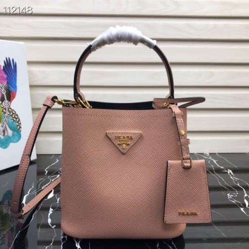 Prada Panier kleine Original Saffiano Tasche 1BA217 Pink