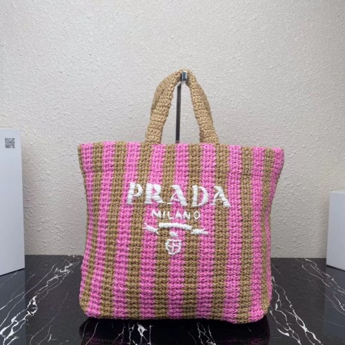 Prada Bast Tragetasche 1NE229 rosa