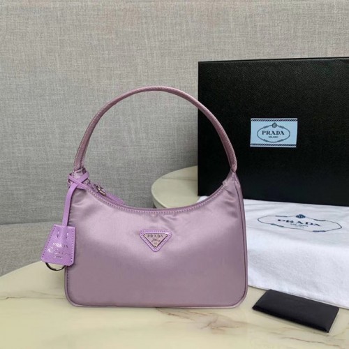 Prada Re-Edition 2000 Nylon-Minitasche 1NE515 Lavendel