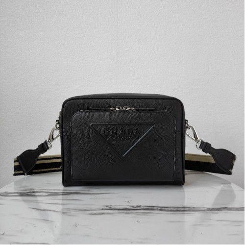 Prada Re-Edition 2005 Saffiano Ledertasche 2HD052 schwarz