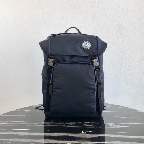 Prada Re-Nylon Rucksack 2VZ135 schwarz&grau