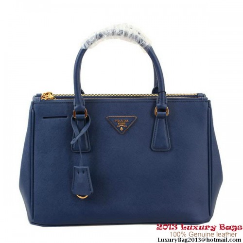 Prada Saffiano 30cm Tragetasche BN1801 - Königsblau