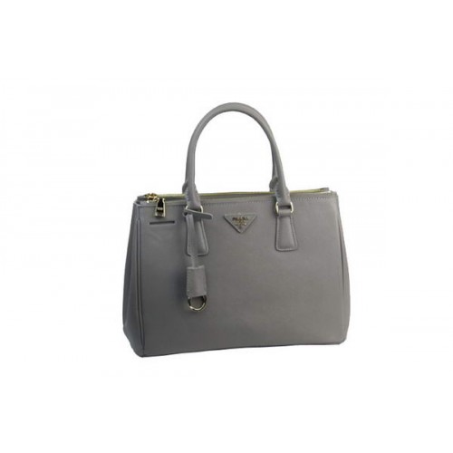 Prada Saffiano Kalbsledertasche BN2274 Grau