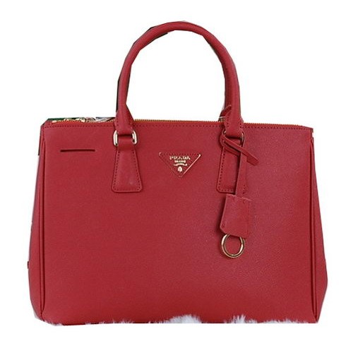 Prada Saffiano Kalbsleder Einkaufstasche PBN2274 Rot