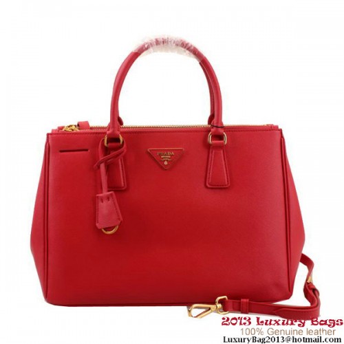 Prada Saffiano Leder 33CM Einkaufstasche BN2274 Rot