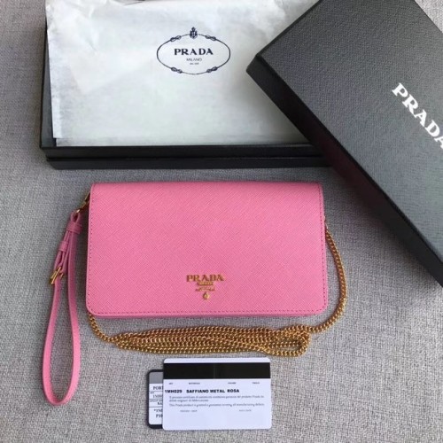 Prada Minitasche aus Saffiano-Leder 1HZ029 rosa