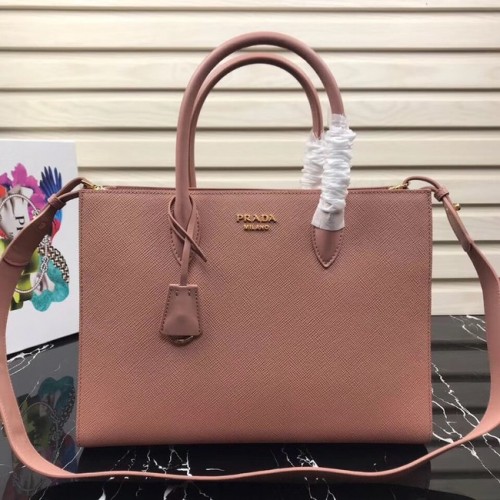 Prada Saffiano Leather Tote Large 1BA153 rosa