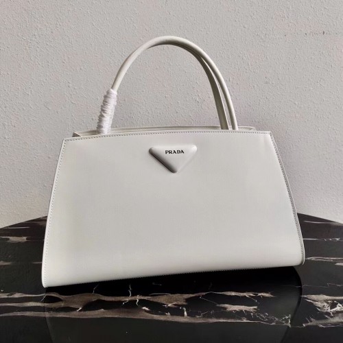 Prada Nappaleder Prada Symbole Tasche 1BB327 weiß