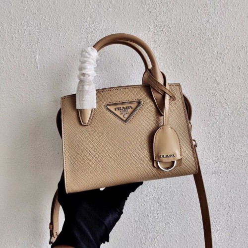 Prada Mini-Tasche aus Saffiano-Leder 2BA269 apricot