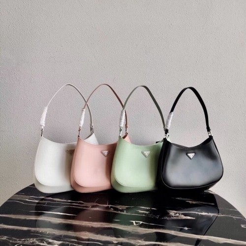 Prada Schultertasche aus Saffiano-Leder 2BC499 Rosa