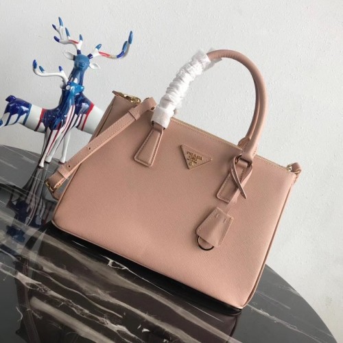 Prada Saffiano original Leder Tragetasche 1BA1801 Hellrosa