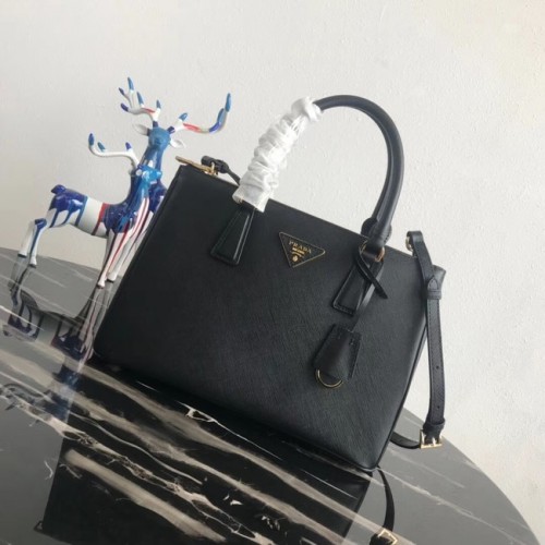 Prada Saffiano original Leder Tragetasche 1BA1801 schwarz