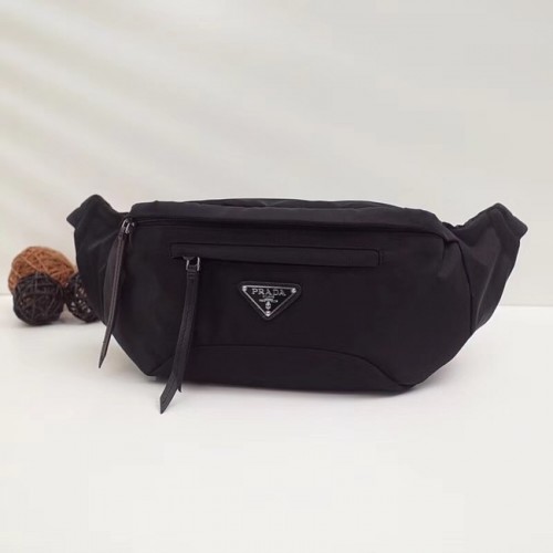 Prada Gürteltasche aus technischem Stoff 2VL008 schwarz