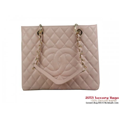 Replica Chanel A50995 Pink Original Cannage Leder Umhängetasche Gold